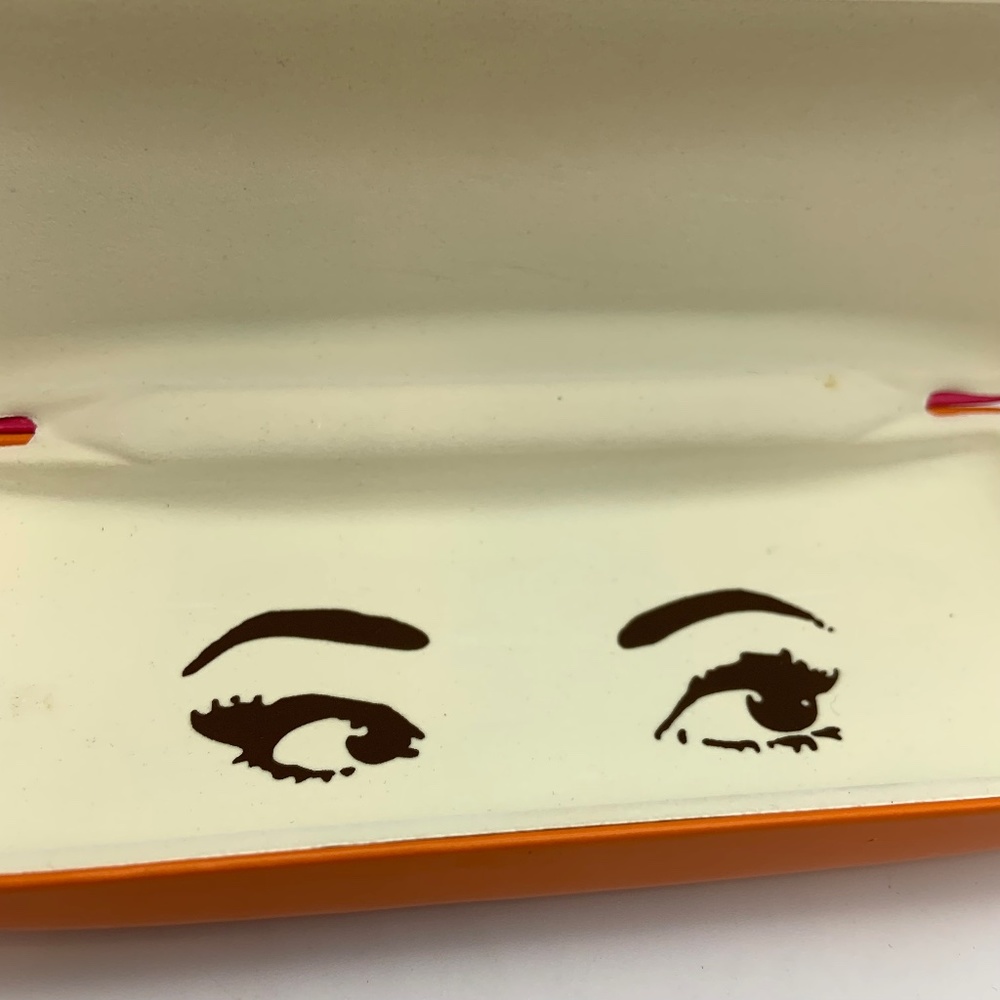 Kate Spade Women's Colorblock Pink & Orange Hard Glasses Case - Picture 10 of 13